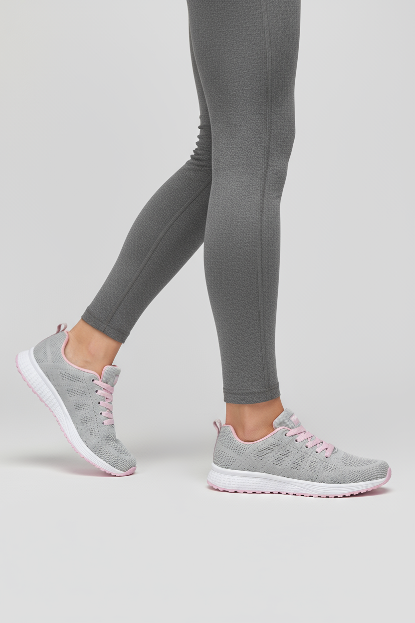 Breathable Knit Sneakers with Flexible Sole