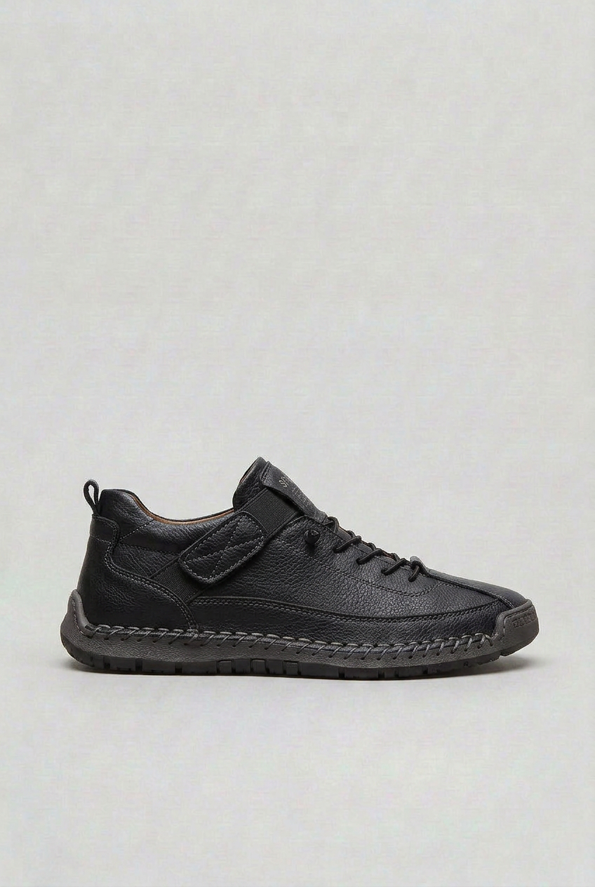 Casual Hook and Loop Strap Sneakers with Lug Outsole