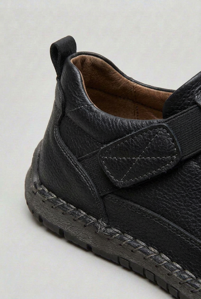 Casual Hook and Loop Strap Sneakers with Lug Outsole