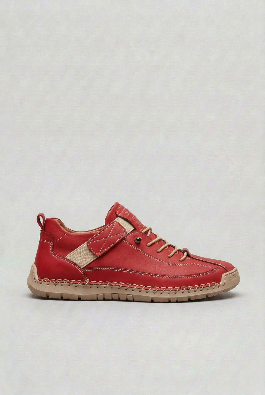 Casual Hook and Loop Strap Sneakers with Lug Outsole
