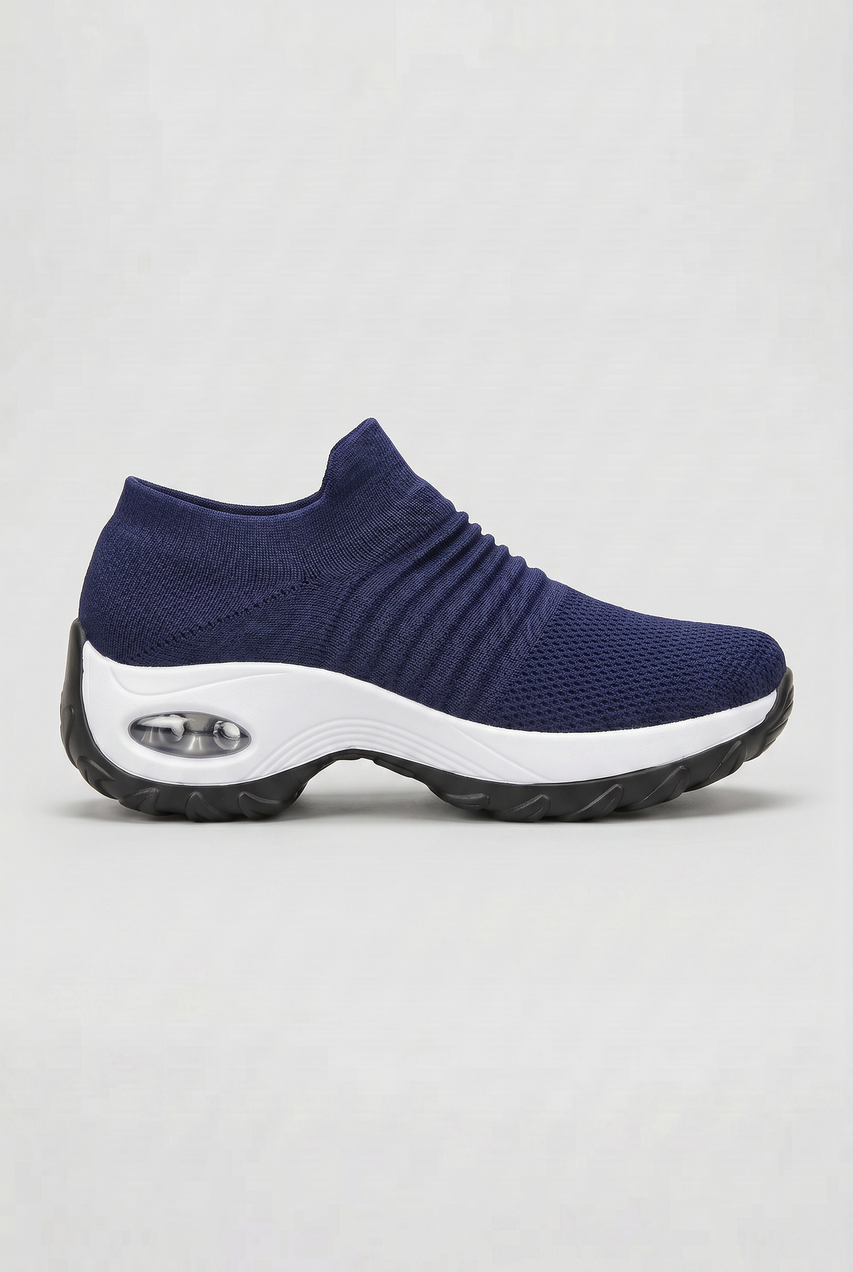 Casual Knit Sock Slip-On Sneakers with Contoured Midsole