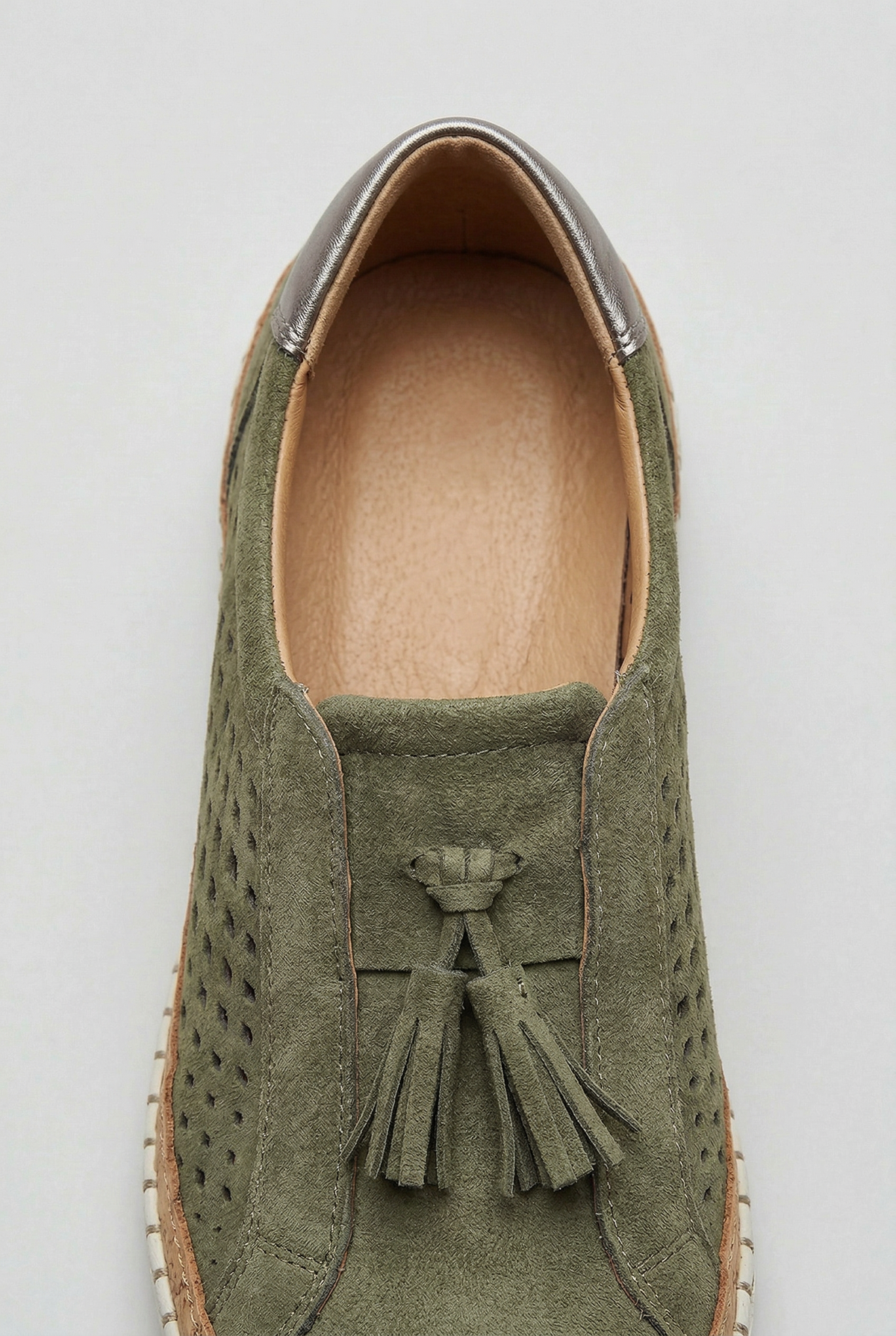 Casual Leather Tassel Slip-On Sneakers