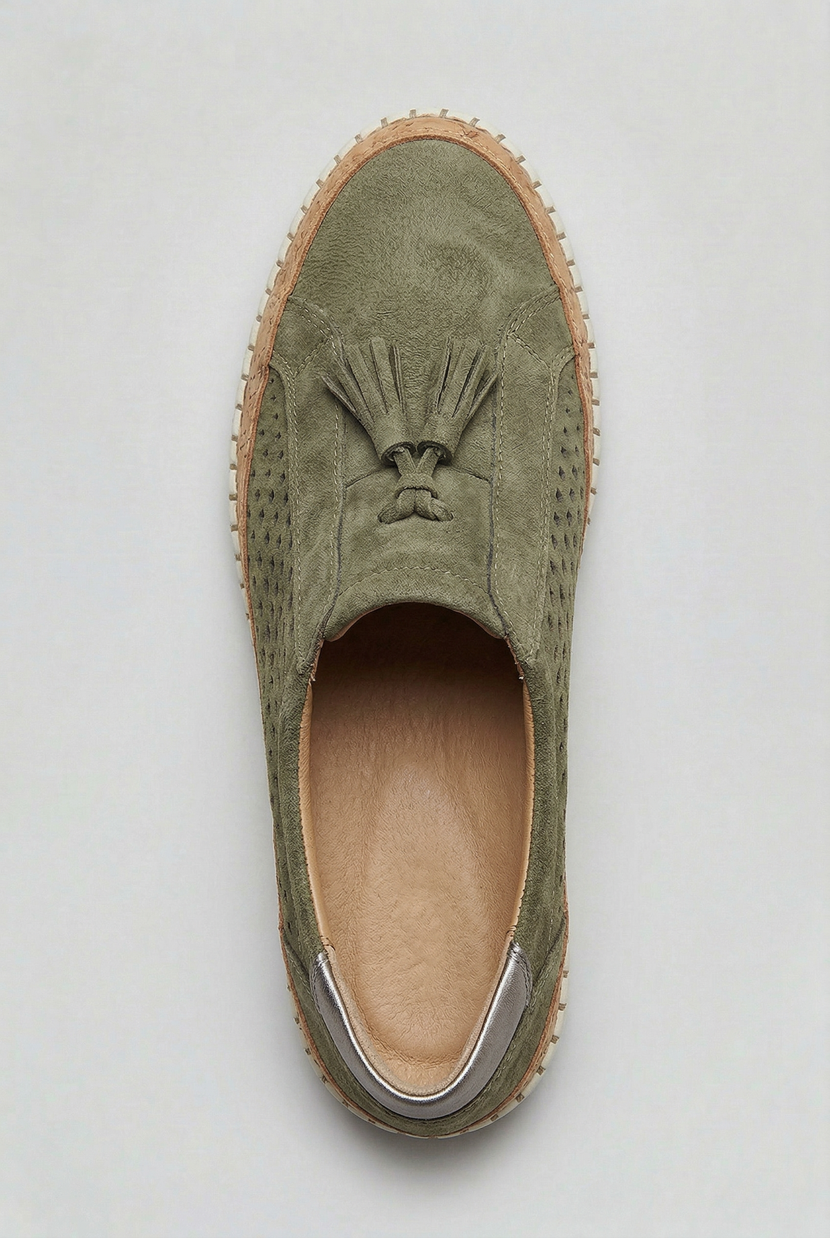 Casual Leather Tassel Slip-On Sneakers
