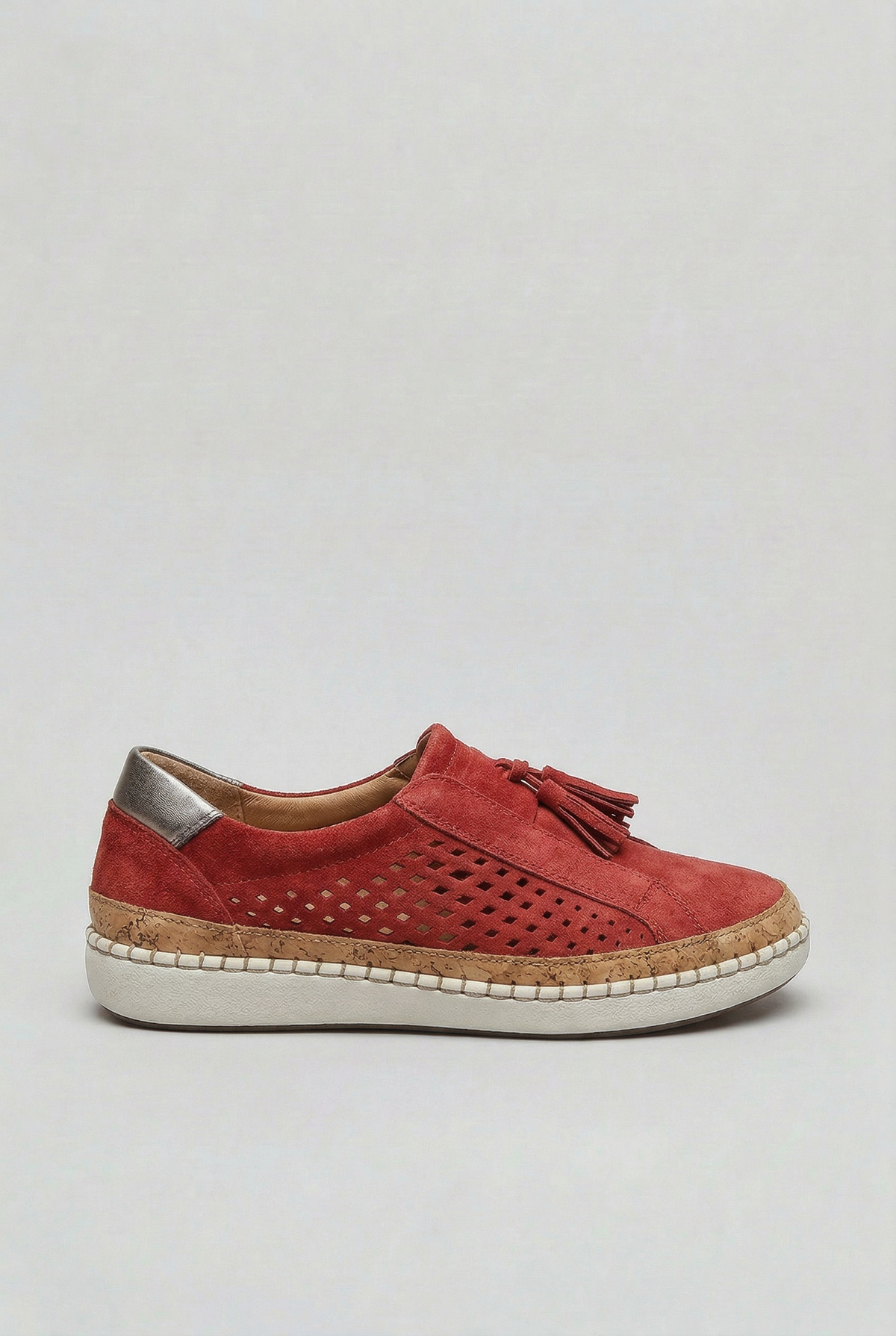 Casual Leather Tassel Slip-On Sneakers