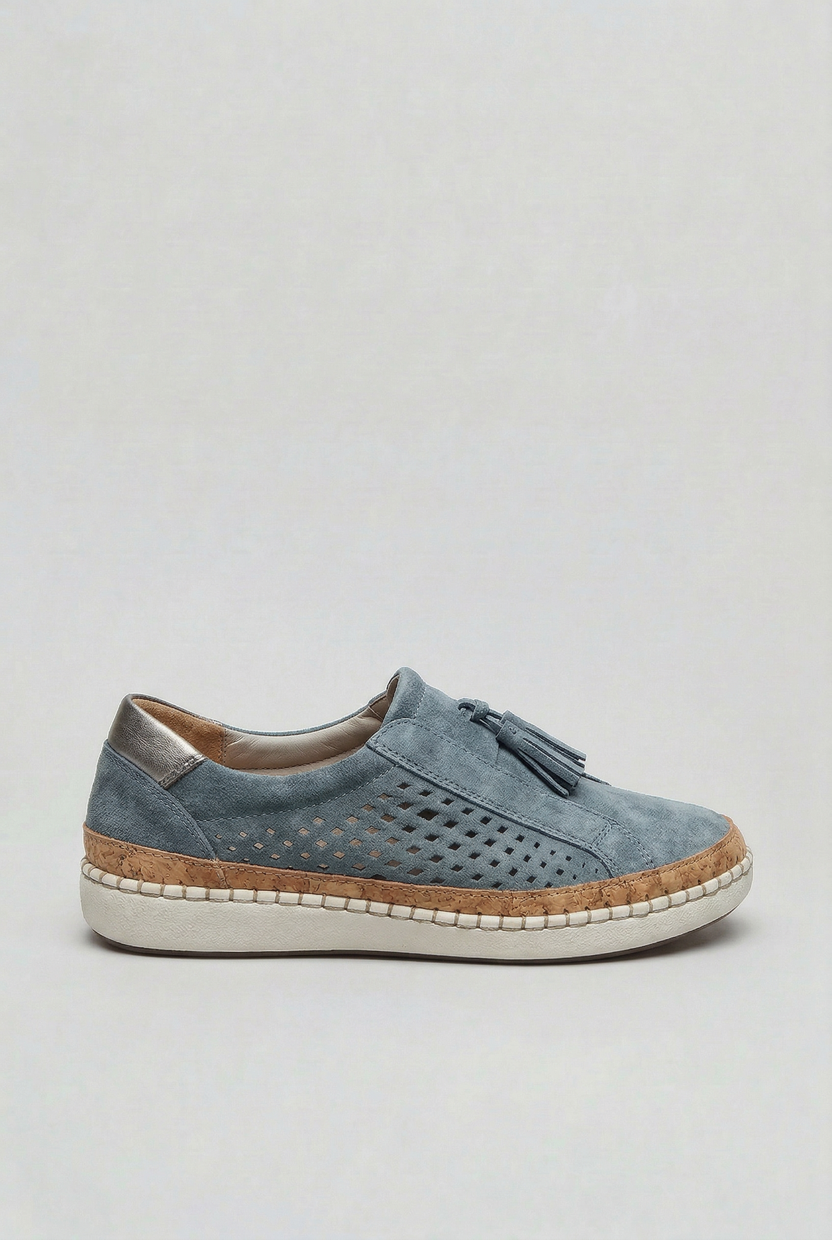 Casual Leather Tassel Slip-On Sneakers