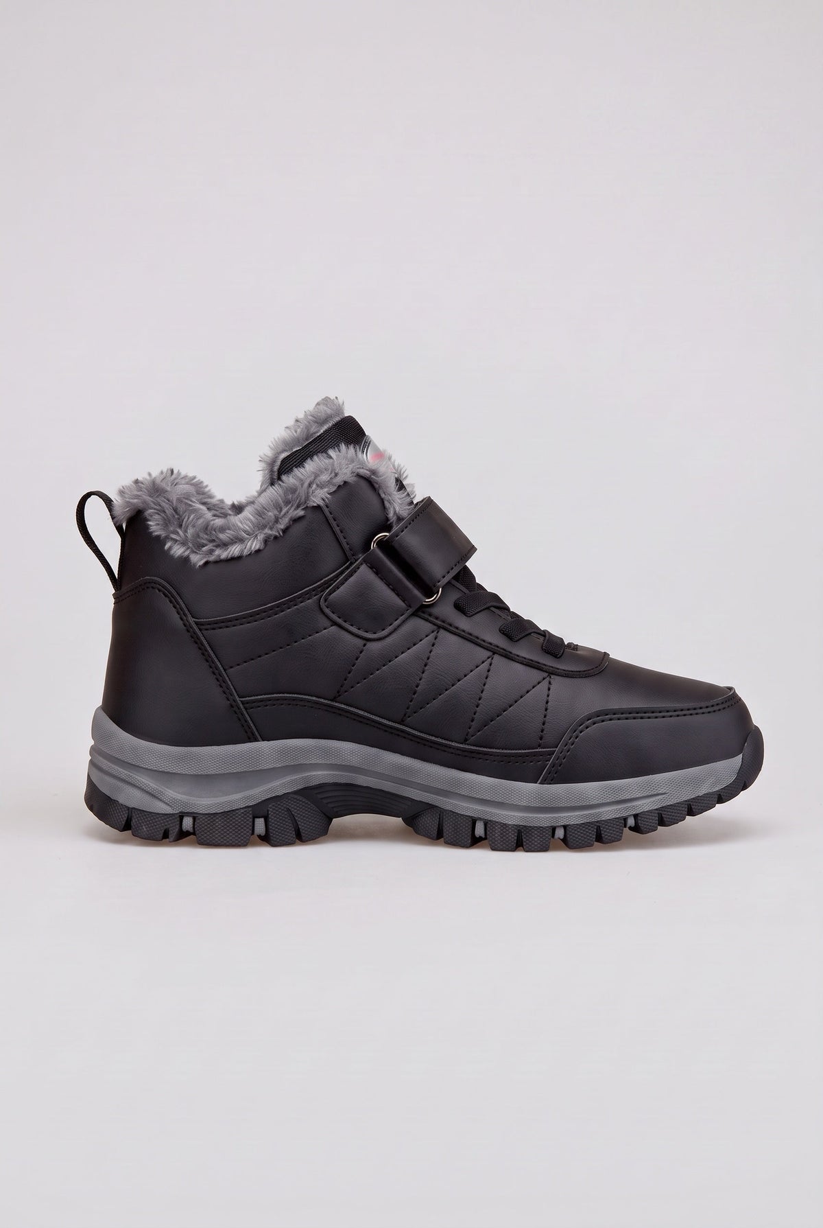Casual Lace-Up Faux Fur Lined Snow Boots