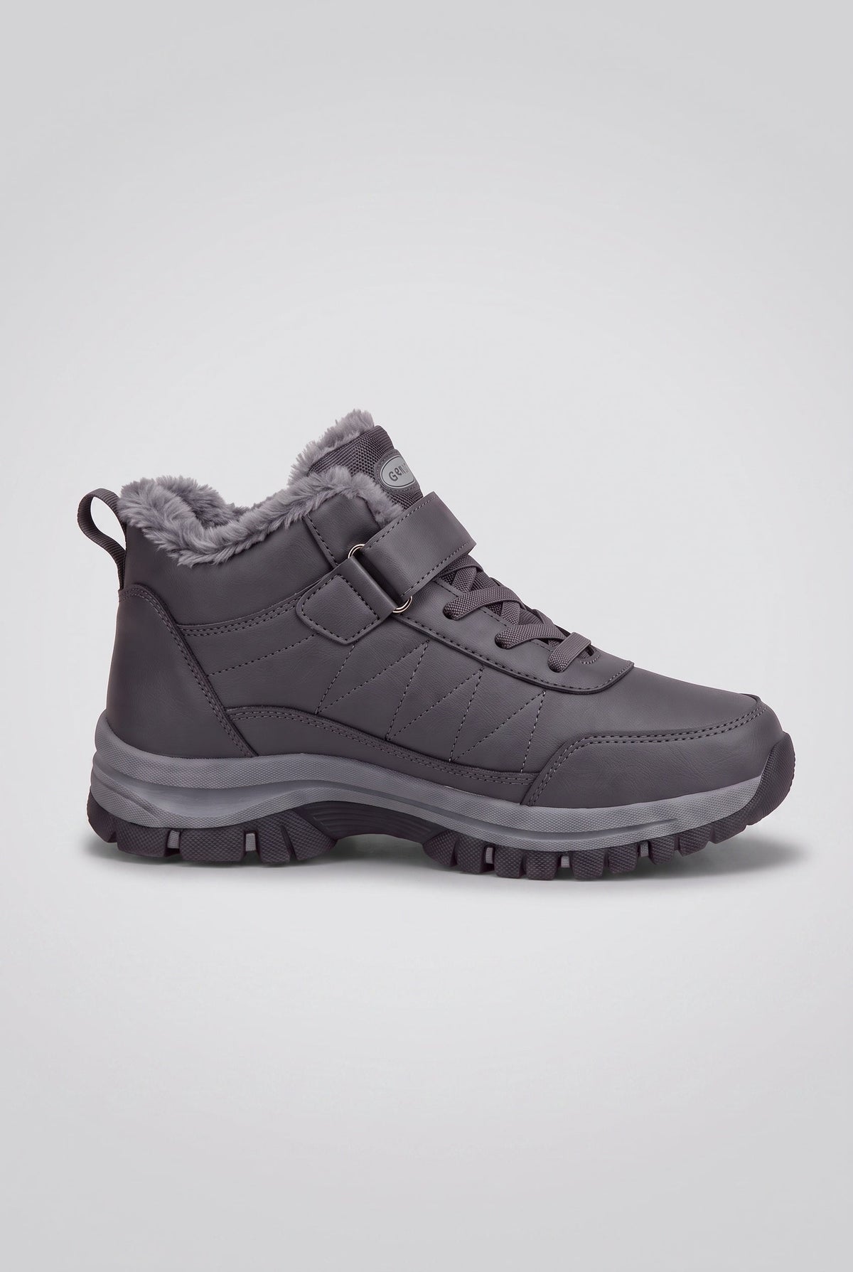 Casual Lace-Up Faux Fur Lined Snow Boots