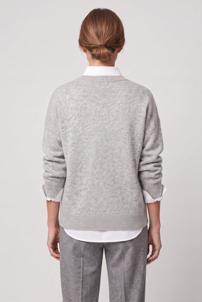 Casual Crew Neck Drop Shoulder Sweater