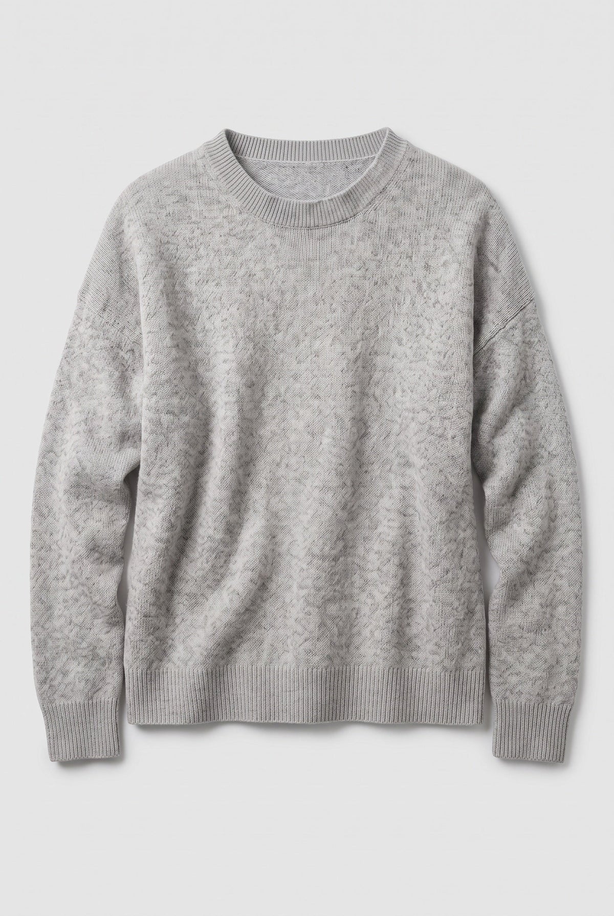 Casual Crew Neck Drop Shoulder Sweater