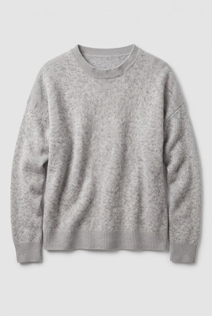 Casual Crew Neck Drop Shoulder Sweater