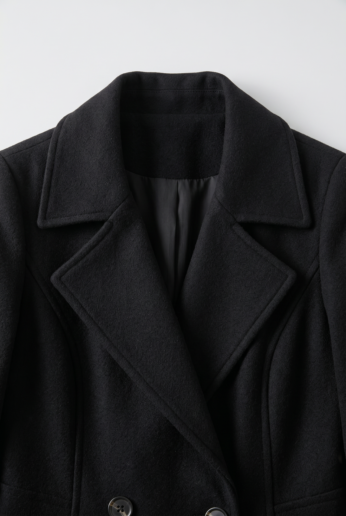 Classic Double-Breasted Trench Coat with Belted Back