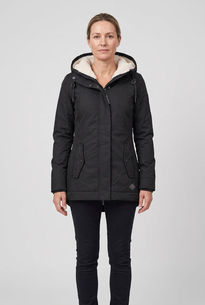 Casual Zip Front Fleece-Lined Winter Jacket