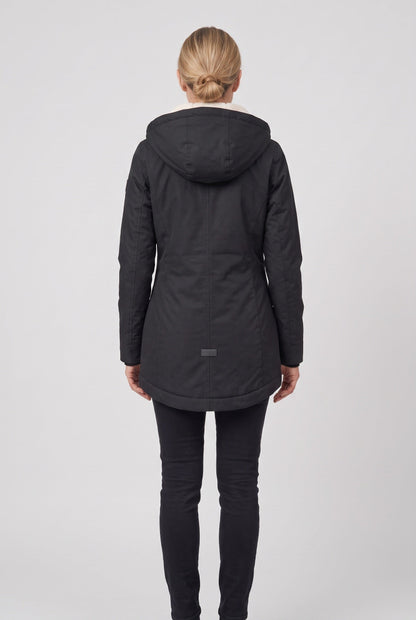 Casual Zip Front Fleece-Lined Winter Jacket