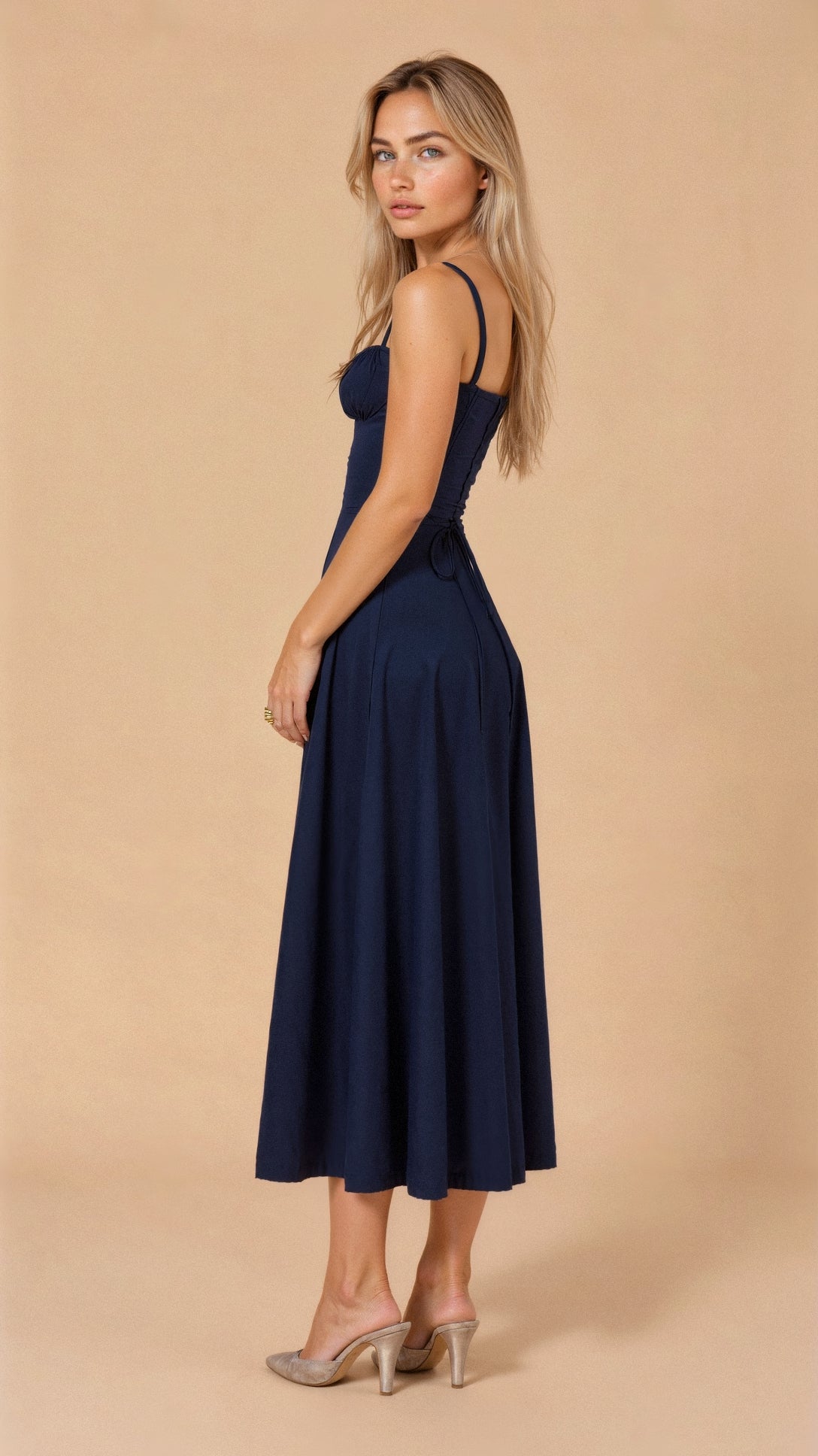 Slim-Fit Fit Women's Waist Dress