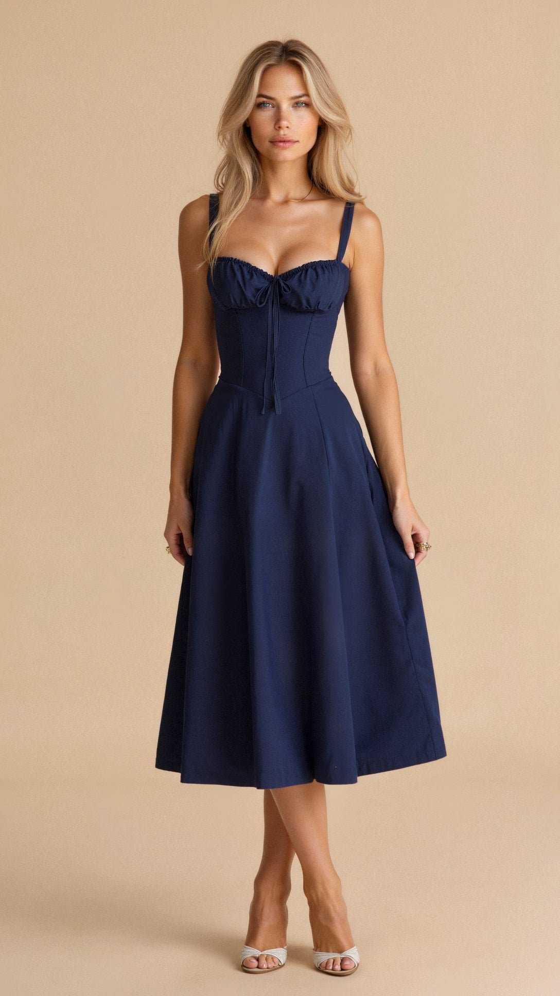 Slim-Fit Fit Women's Waist Dress
