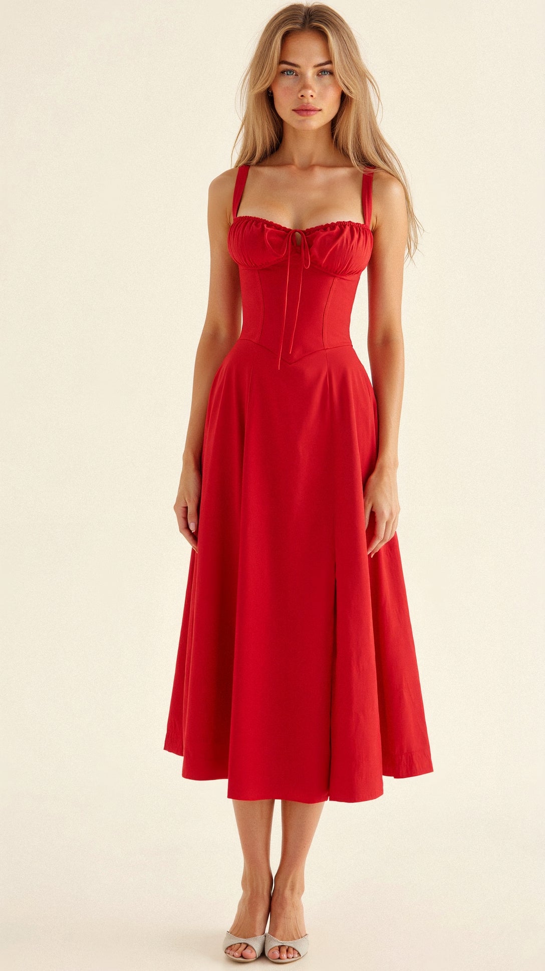 Slim-Fit Fit Women's Waist Dress